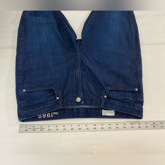 Gap 1969 Jeans Women’s 31S Blue High Rise Skinny Stretch Denim Casual 5 Pocket - Picture 9 of 12